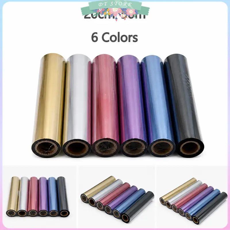 Foil Transfer Machine - ม้วนกระดาษปั๊มร้อนฟอยล์ทองอุณหภูมิต่ำ ขนาด 20 ซม. x 50
