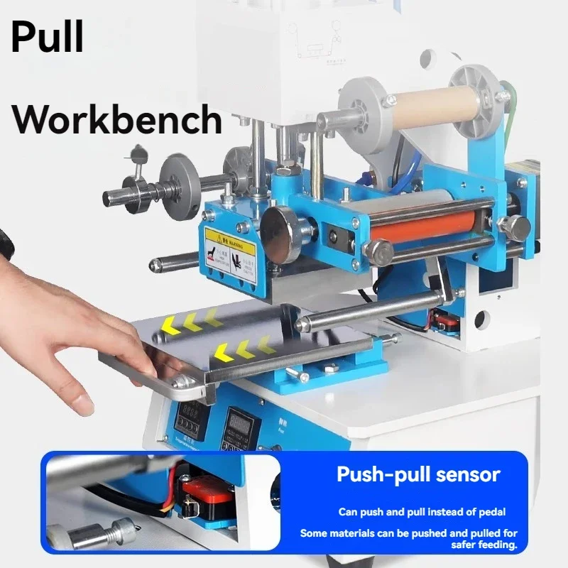 Foil Transfer Machine - เครื่องปั๊มร้อน BY5-1 – สำหรับปั๊มตราสินค้า/โลโก้, ปั๊มนูนและปั๊มร้อนบนสมุดบันทึก, และการถ่ายโอนความร้อนด้วยฟอยล์อะลูมิเนียม