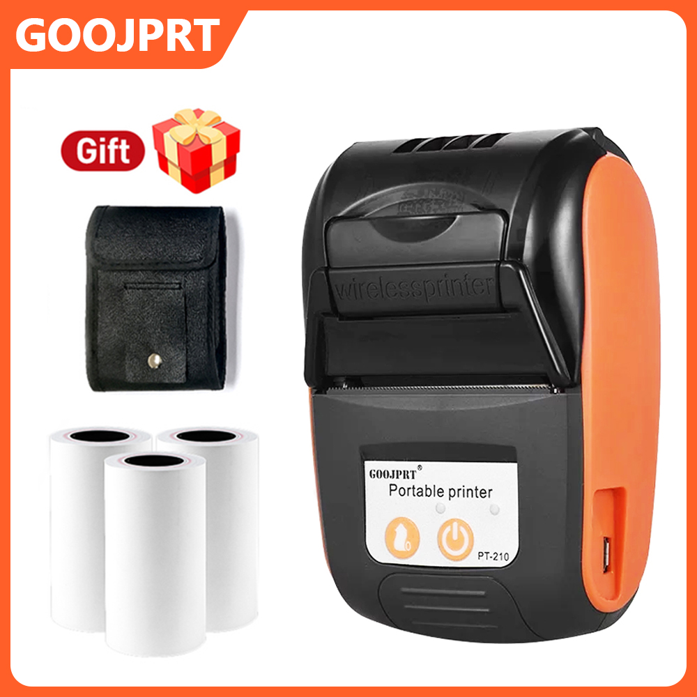 Commercial Label Printing Machine - มินิแบบพกพาใบเสร็จรับเงินความร้อน POS เครื่องพิมพ์ไร้สายบลูทูธ 58 มม.ตั๋วบิล IOS