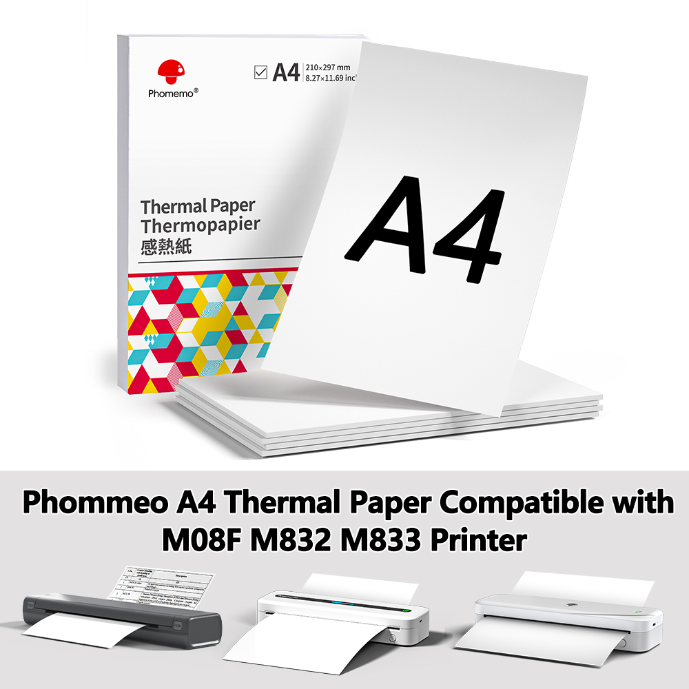 Phomemo เครื่องพิมพ์กระดาษ A4ก - Commercial Label Printing Machine บทวิจารณ์และราคา