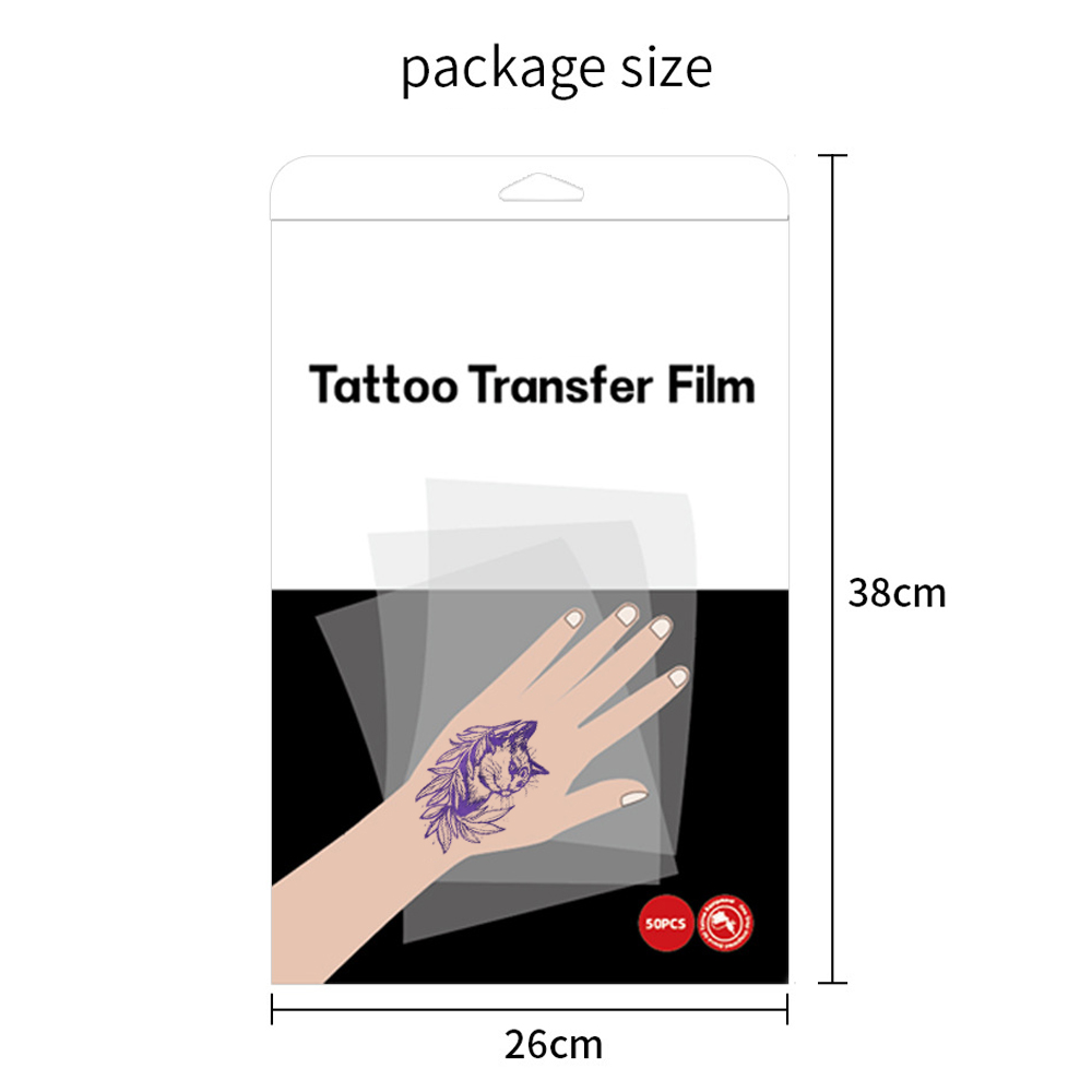 50PCS Tattoo Transfer ฟิล์มกระ - Foil Transfer Machine บทวิจารณ์และราคา