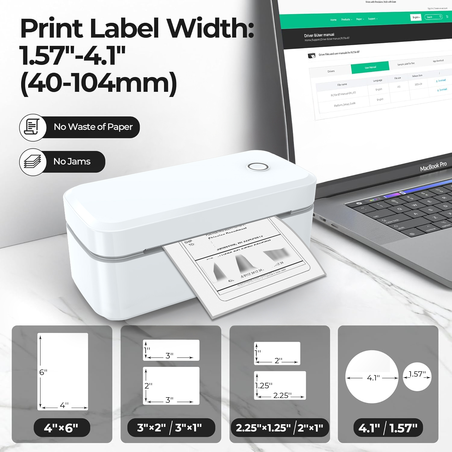 เครื่องพิมพ์ฉลากความร้อนบลูทูธ - Commercial Label Printing Machine บทวิจารณ์และราคา