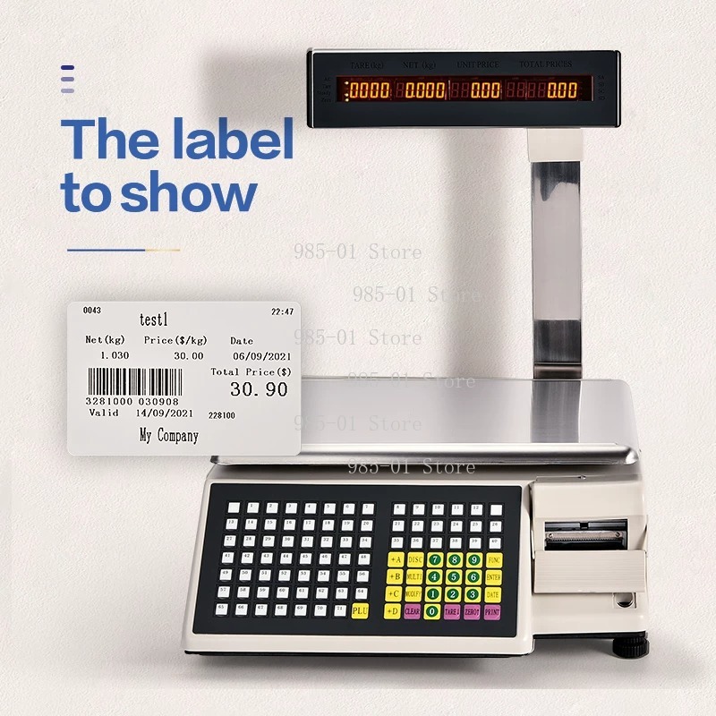 เครื่องชั่งอิเล็กทรอนิกส์พร้อม - Commercial Label Printing Machine บทวิจารณ์และราคา