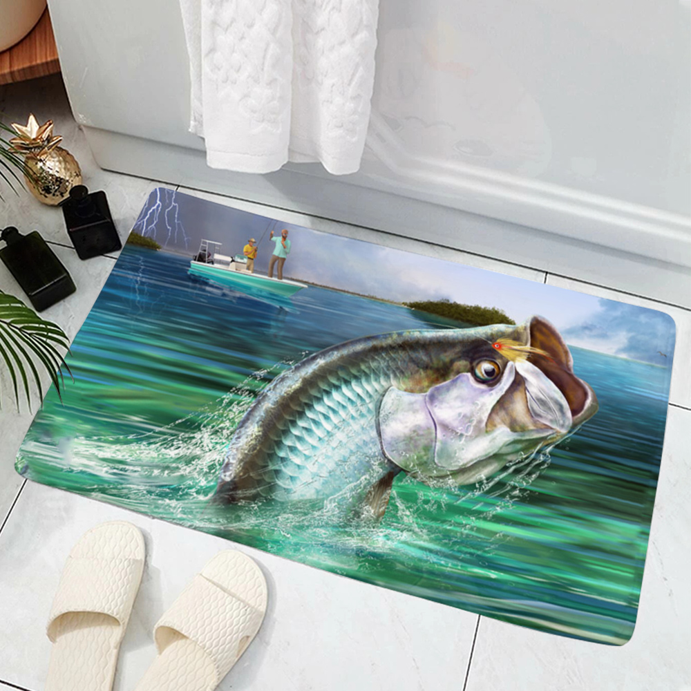 เสื่อลายปลา รุ่นขายดี ของตกแต่ - Commercial Print Model บทวิจารณ์และราคา
