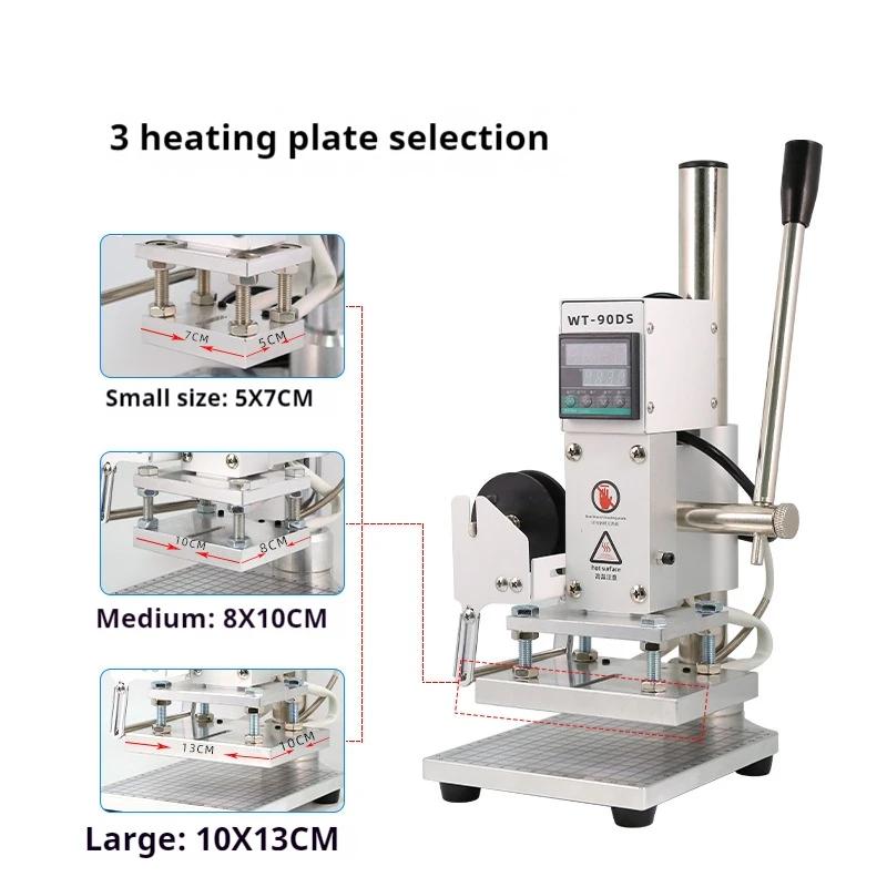 ฟอยล์ร้อนเครื่องปั๊ม 300W หนัง - Foil Transfer Machine บทวิจารณ์และราคา