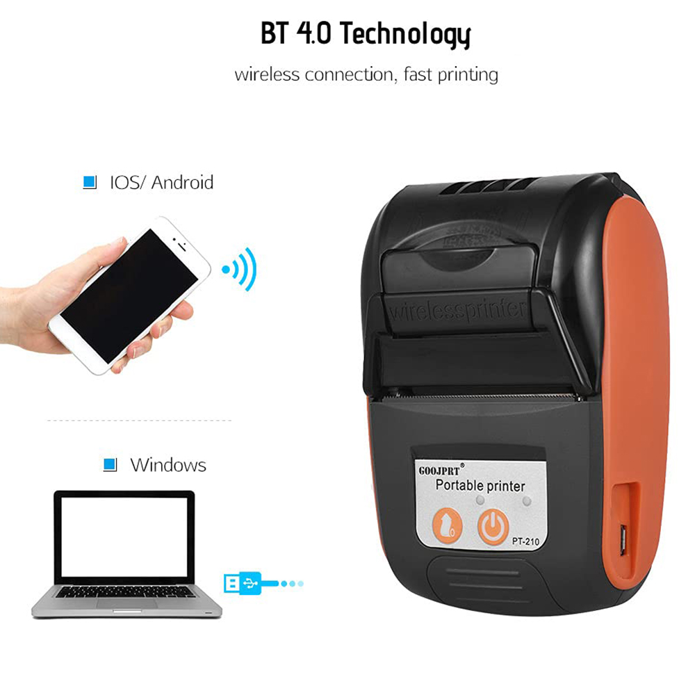 มินิแบบพกพาใบเสร็จรับเงินความร - Commercial Label Printing Machine บทวิจารณ์และราคา