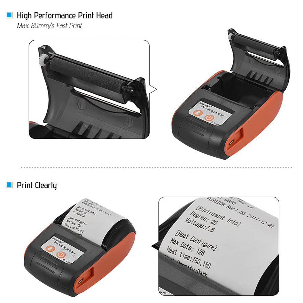 มินิแบบพกพาใบเสร็จรับเงินความร - Commercial Label Printing Machine บทวิจารณ์และราคา